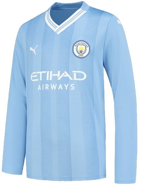 Camisa I Manchester City 2023 2024 Puma oficial manga comprida